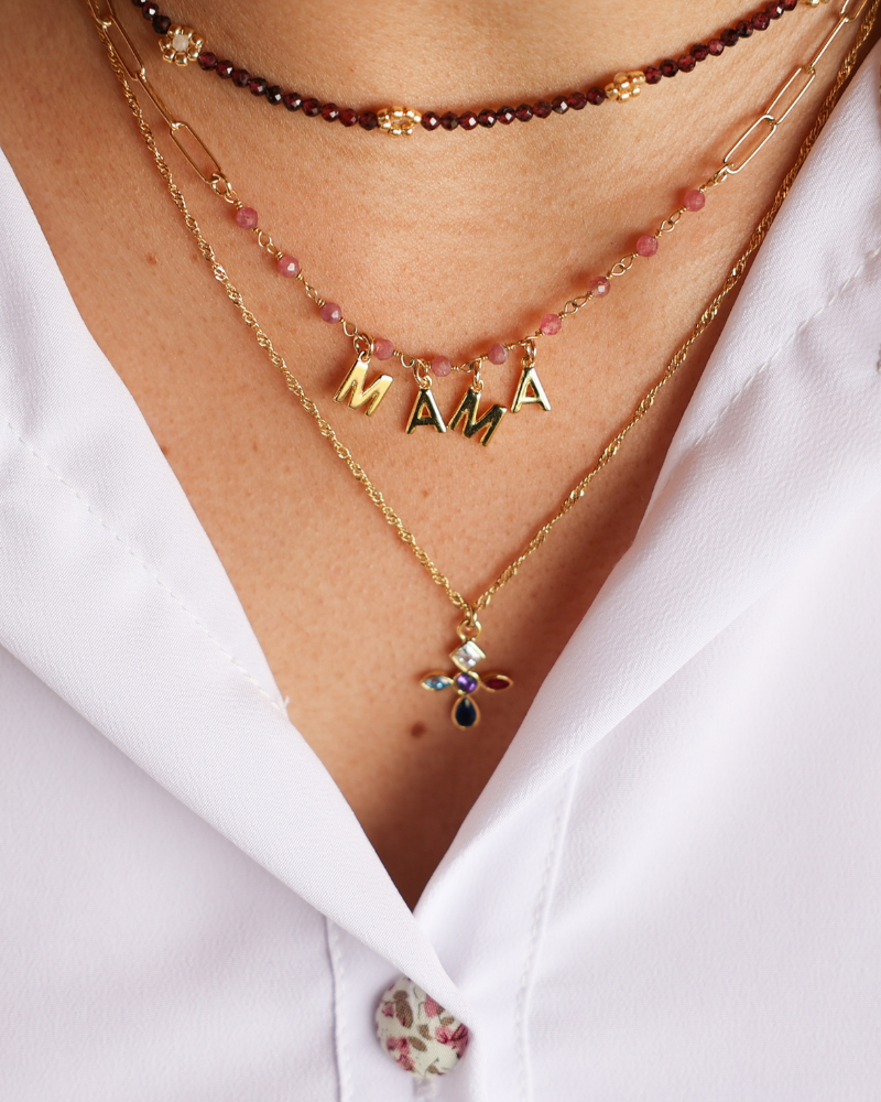 Pink Tourmaline Combi Necklace