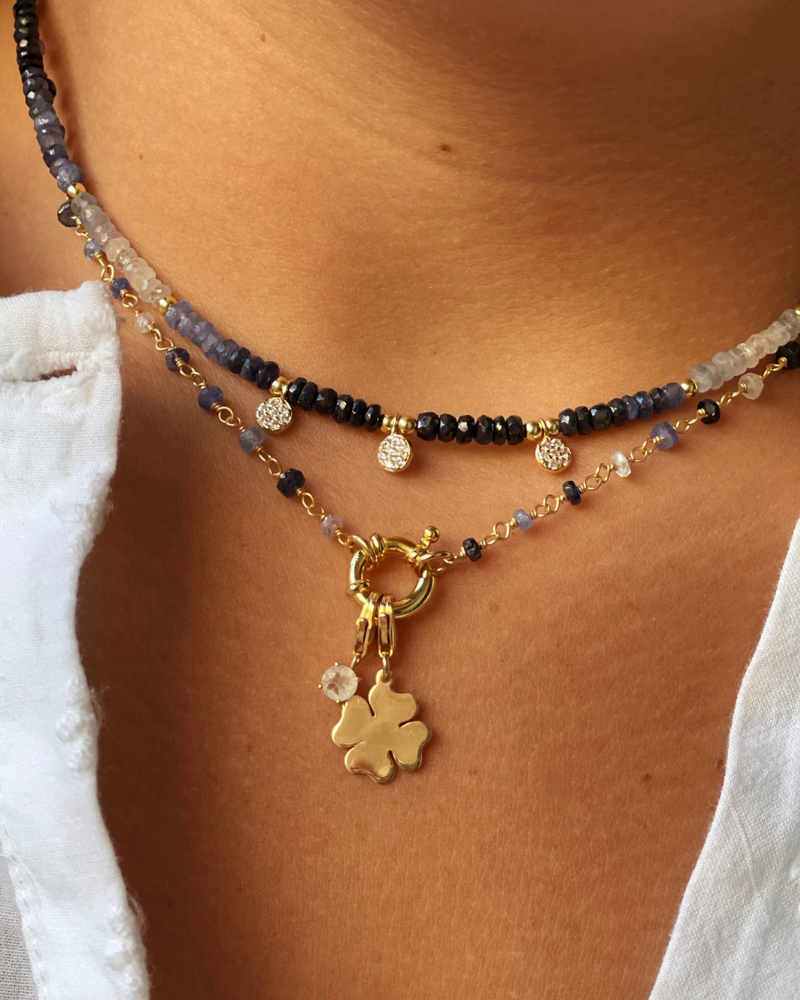 Collar Bella Azul Rondelle