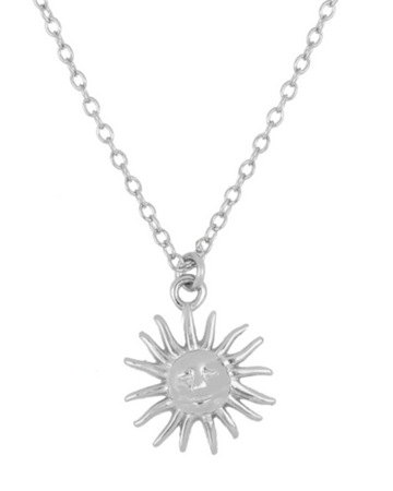 Mini Sun Silver Necklace