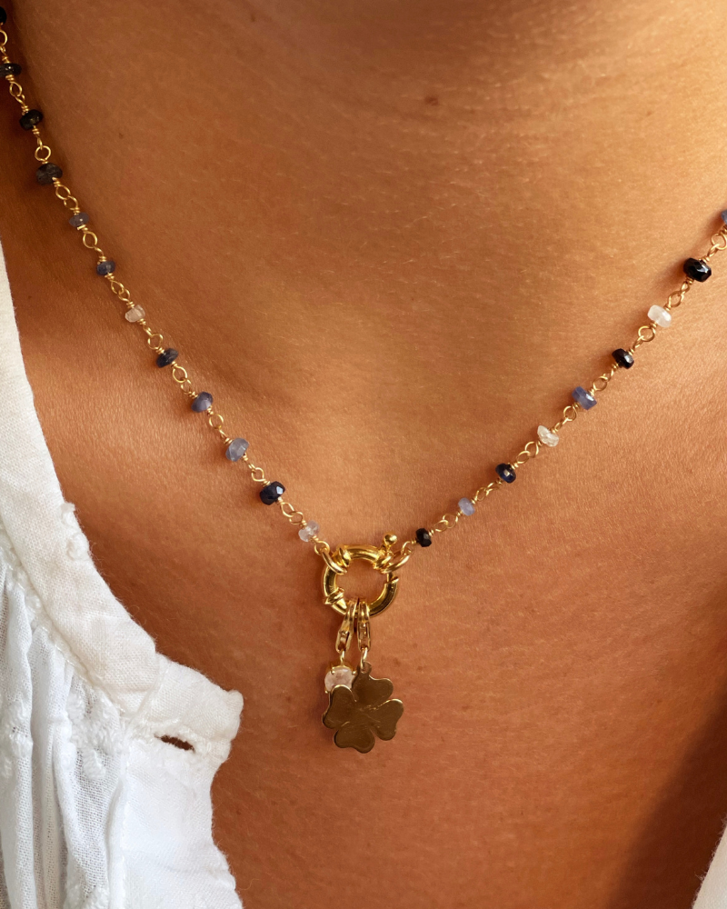 Collar Bella Azul Rondelle