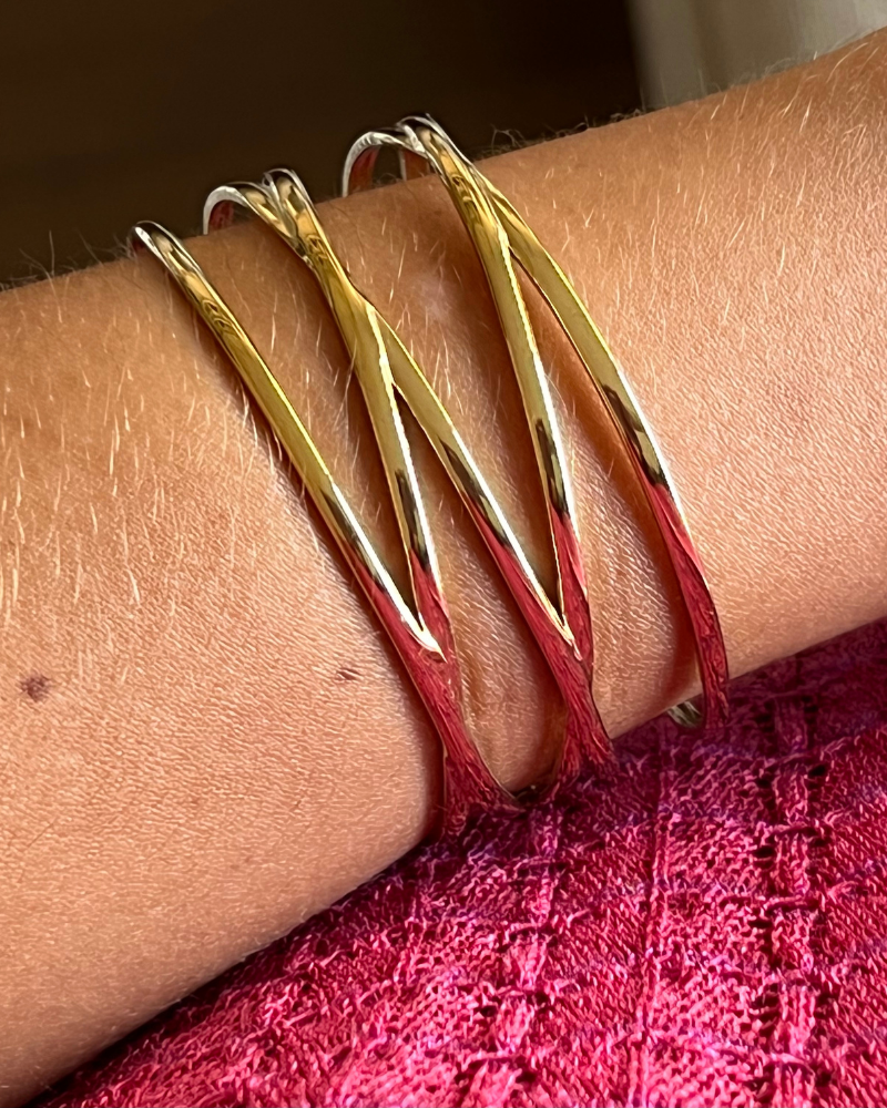 Pulsera quadruple acero
