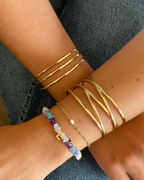 Pulsera quadruple acero