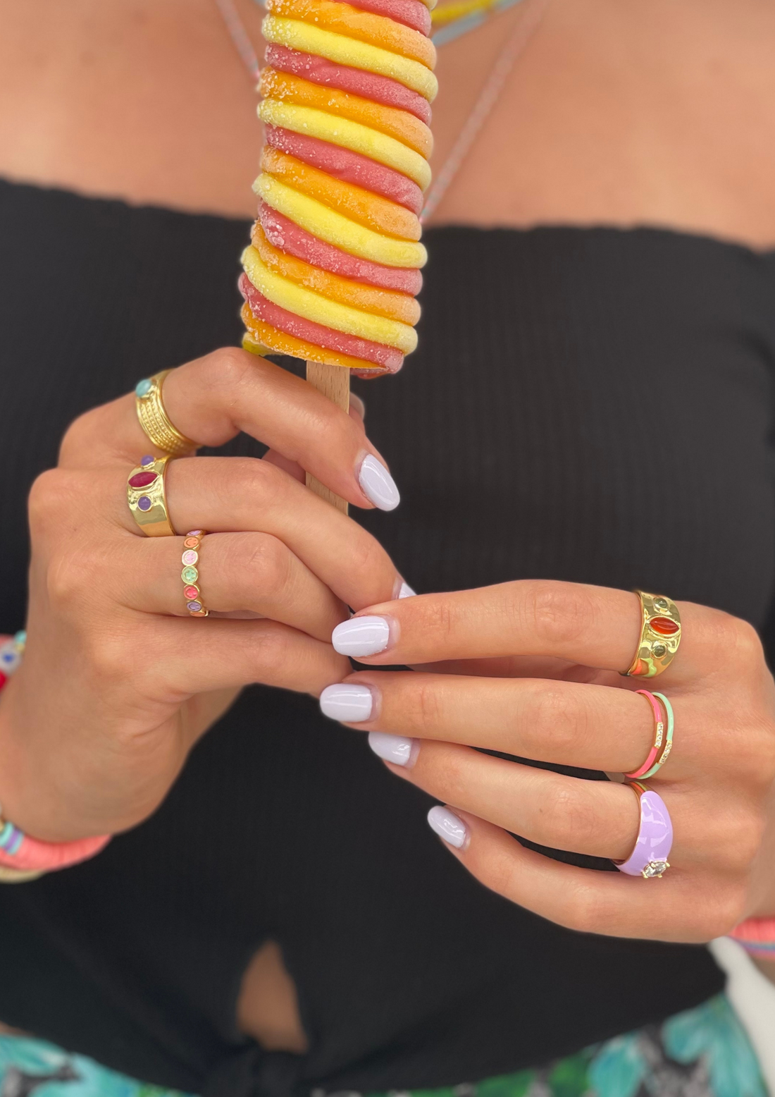 Strawberry Calipo Ring