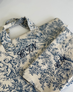 Funda personalizada Toile de jouy azul