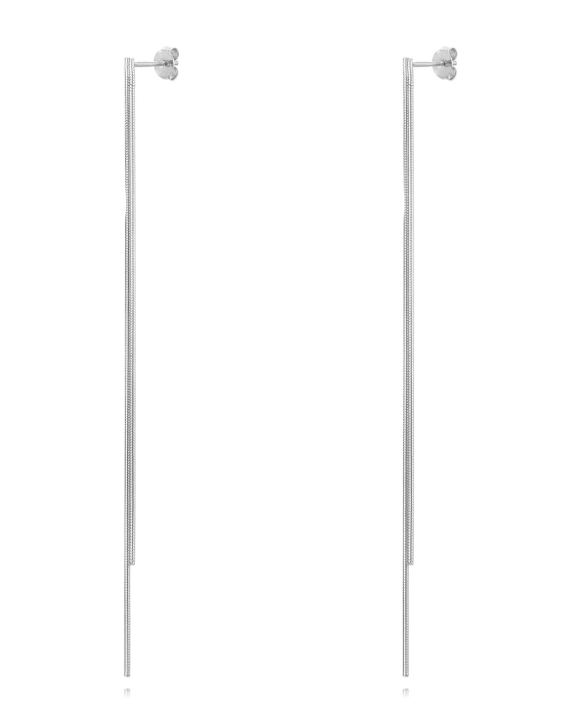Pendientes Long Party Silver