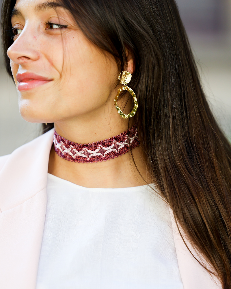 Choker Burgundy