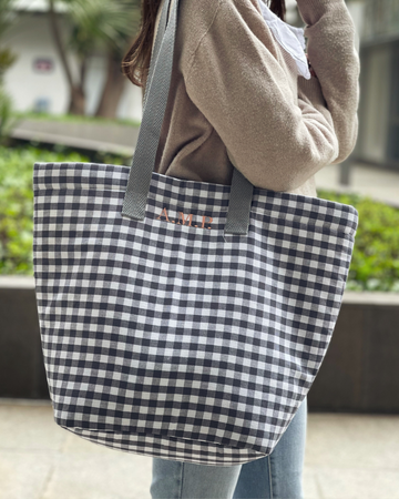 Gingham bag Gray