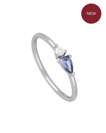 Betty Tanzanite Silver Ring