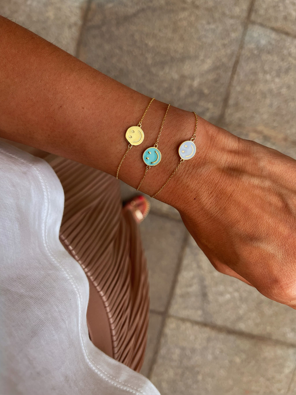 Pulsera Smile white Silver