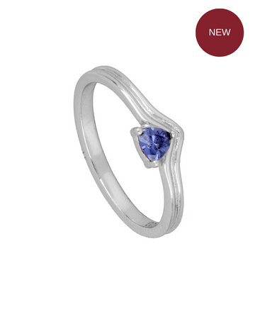 Eli Tanzanite Silver Ring