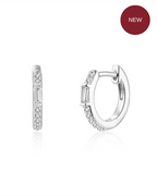Pendientes René White Silver