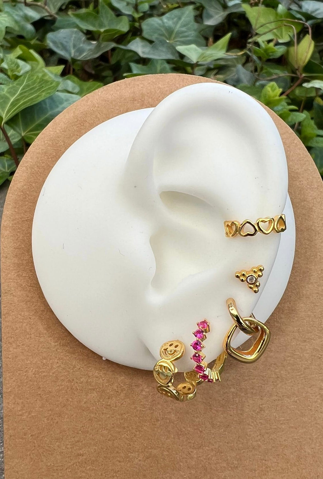 Double squared earrings