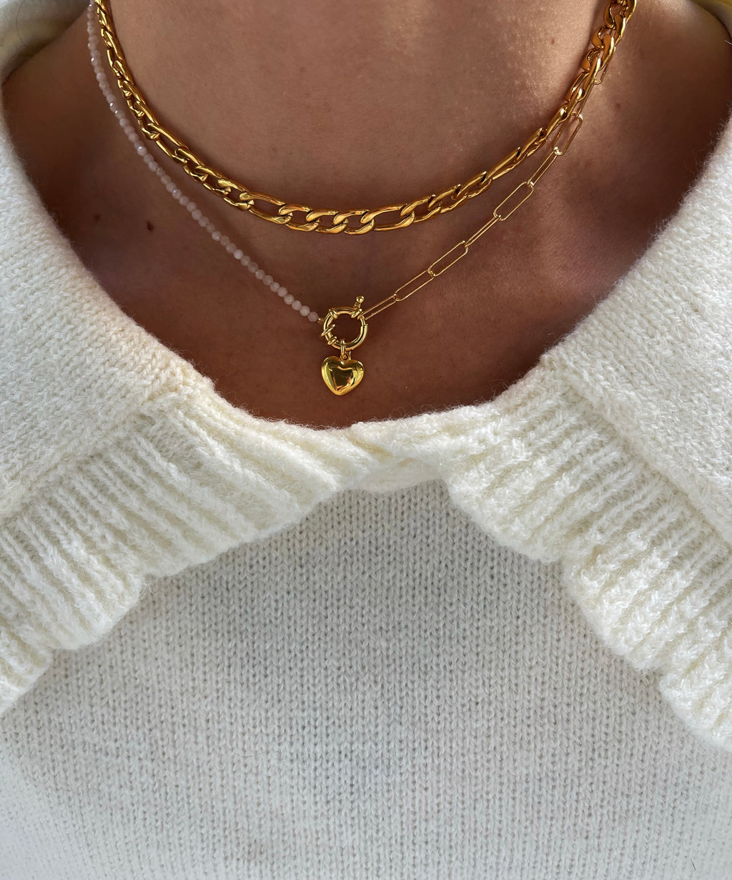 Pink combined Annie necklace
