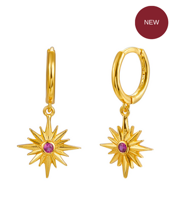 star sun earrings