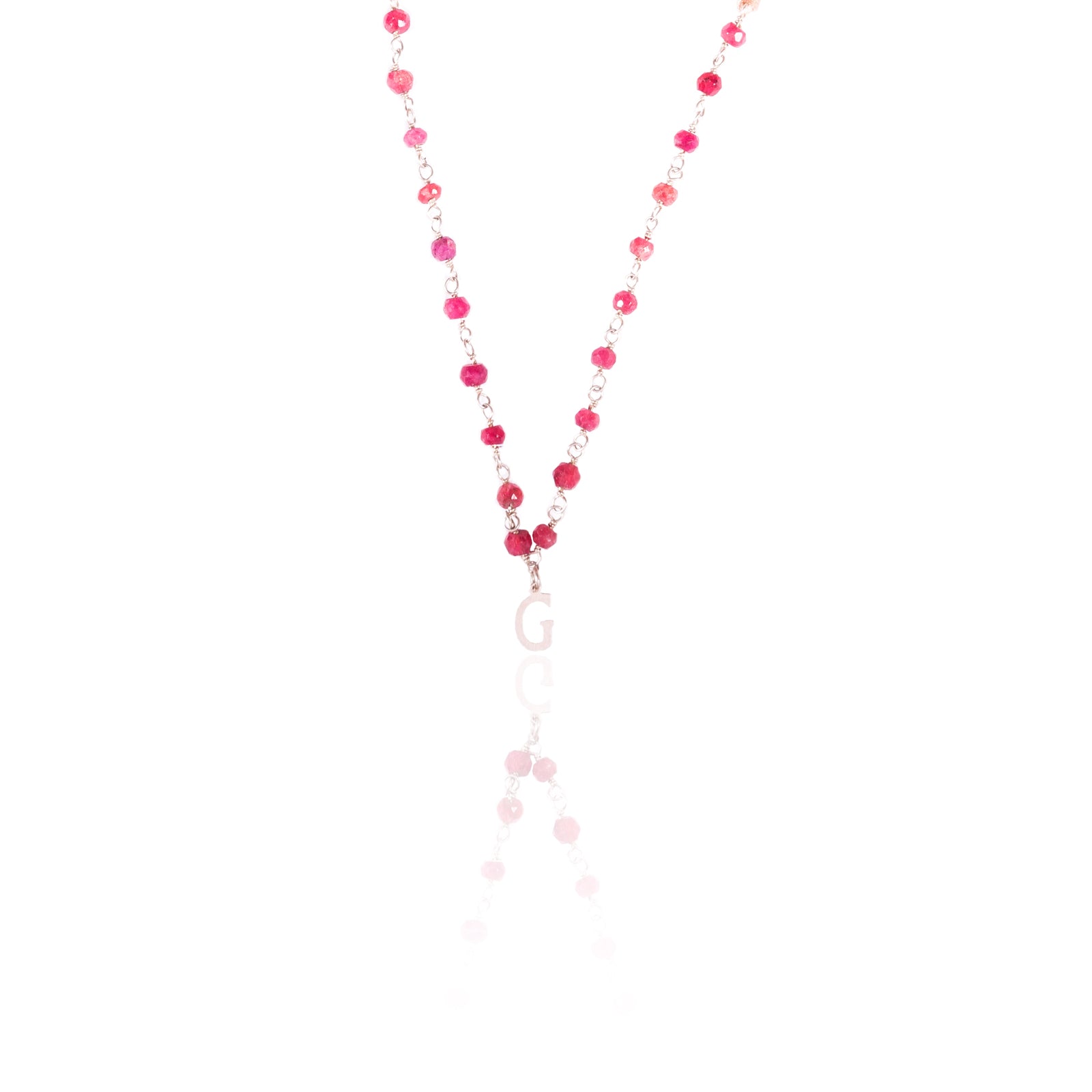 COLLAR ROSARIO INICIAL SILVER