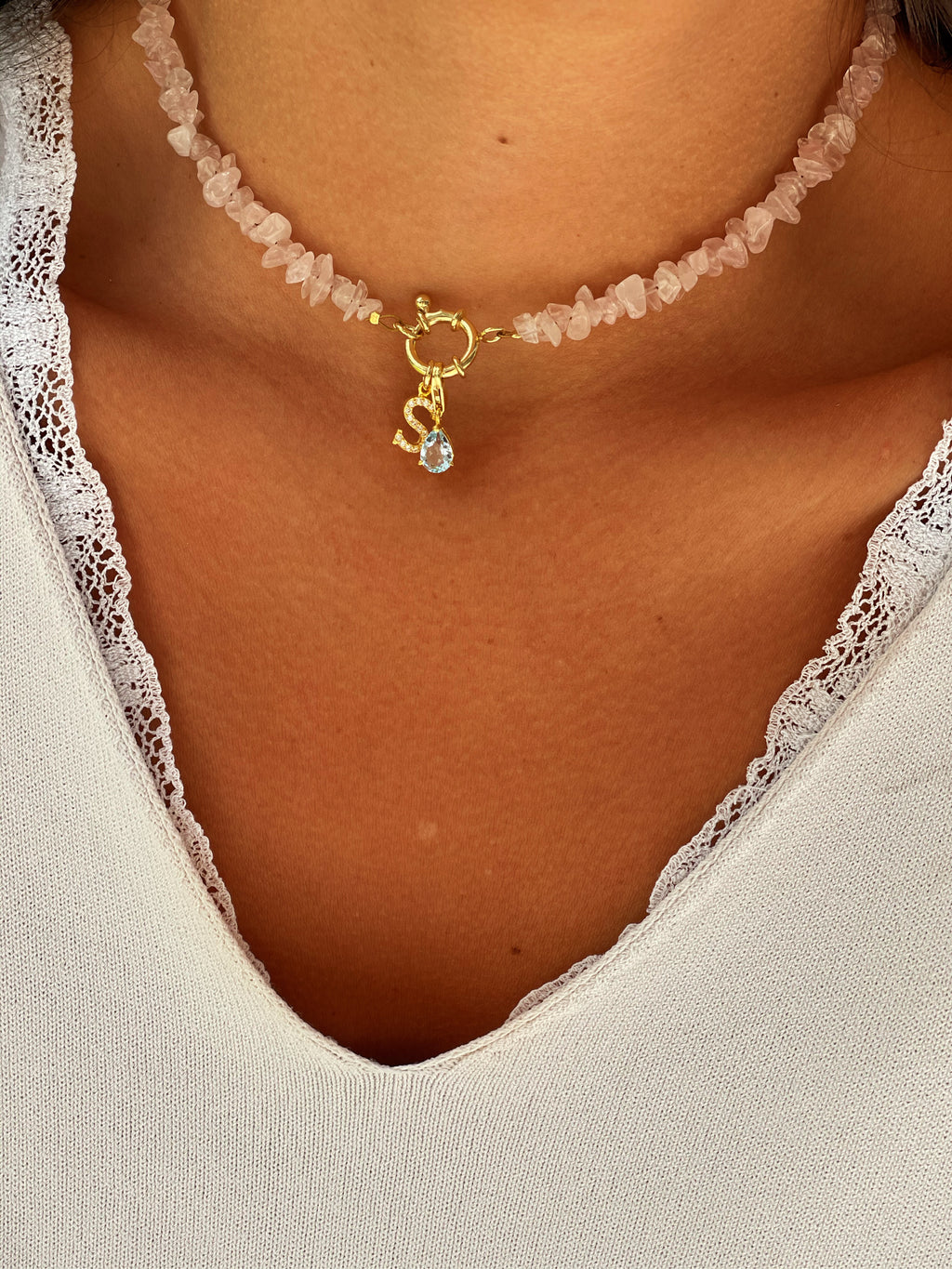 Collar Eternity mineral Irregular