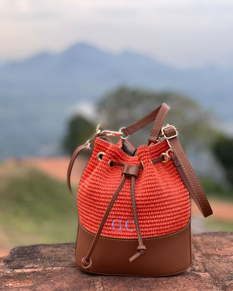 Bolso bouler mini Carmina Orange