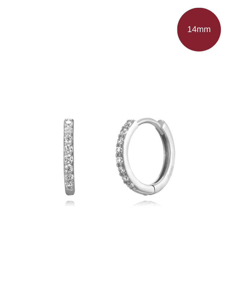 Pendientes shine slim Silver
