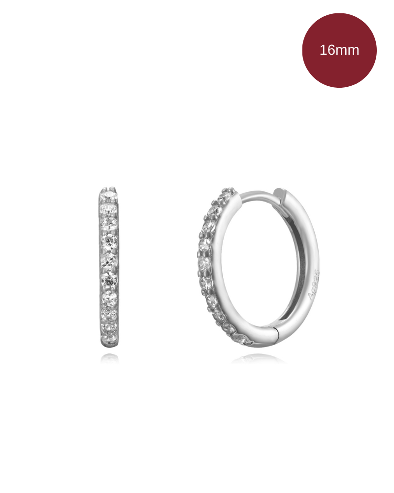 Pendientes shine slim Silver