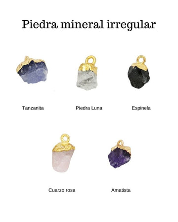 Irregular mineral stone charm