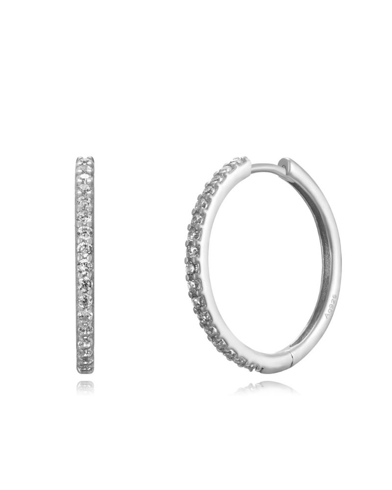 Pendientes shine slim Silver