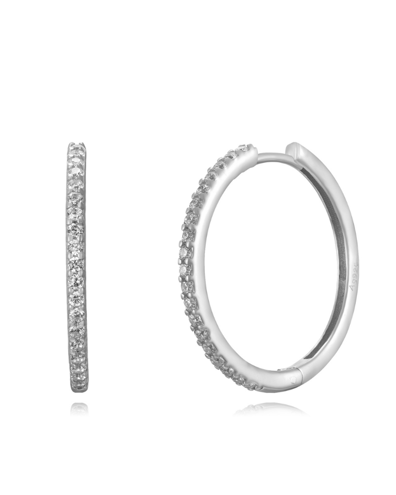 Pendientes shine slim Silver