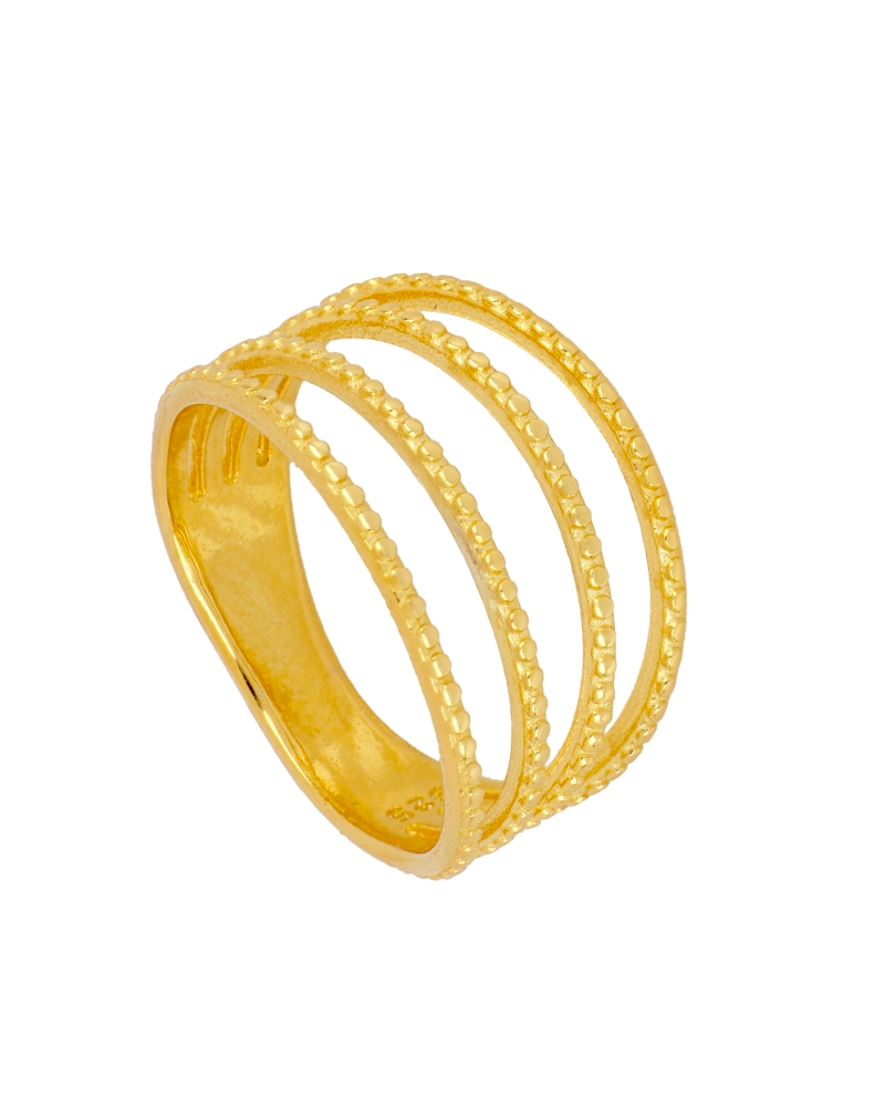 Anillo cuatro franjas