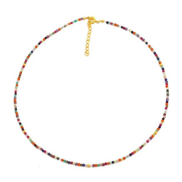 MULTICOLORED MINERAL CHOCKER