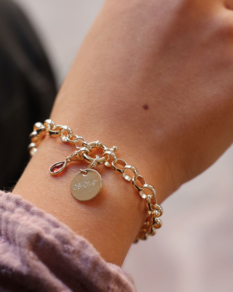 Pulsera Eternity big chain Grabada