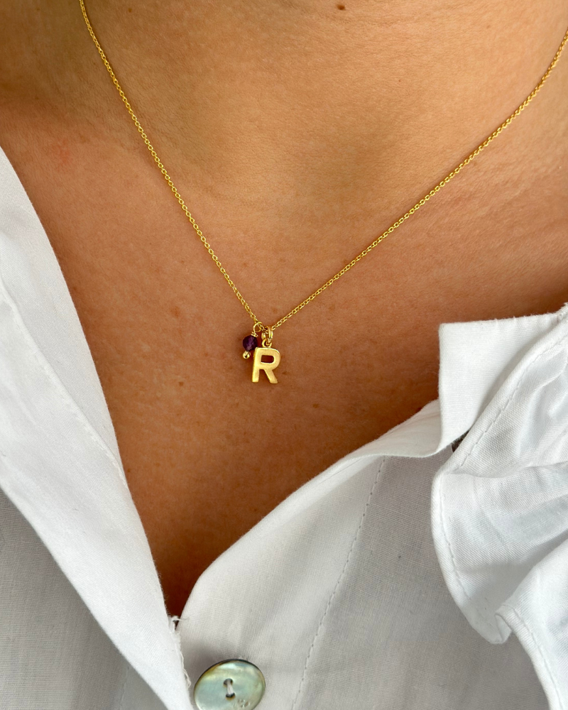 Necklace "Muse Initial"