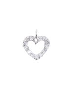 Charm corazón circonitas