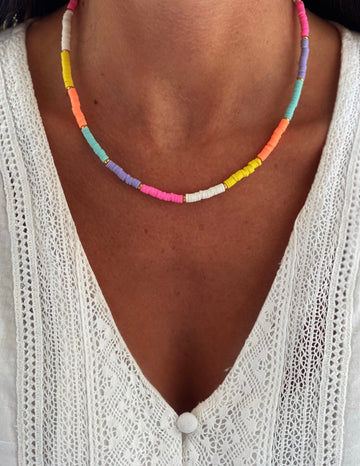 Color summer necklace