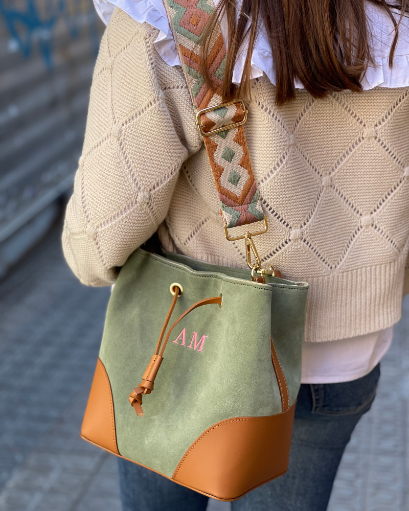 Bucket Bag Carmina ante verde