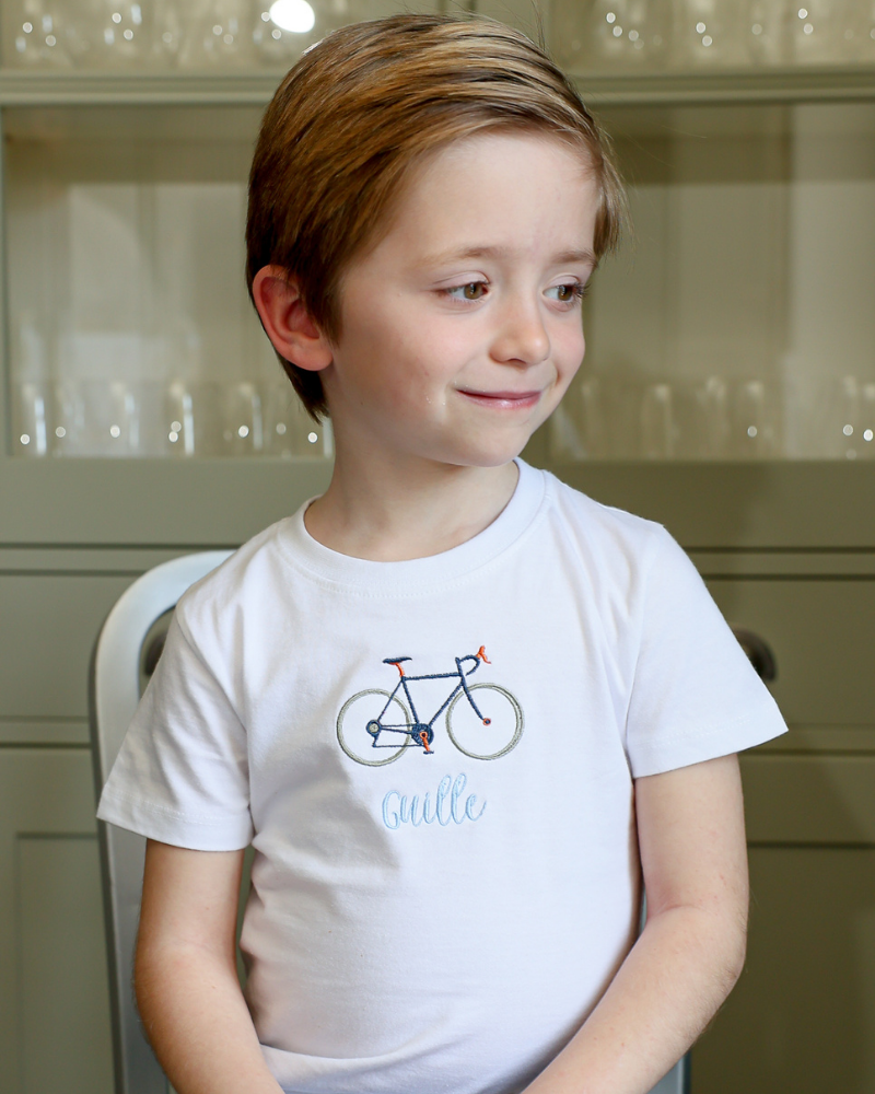 Personalized child's bike t-shirt (3M to 14 years)