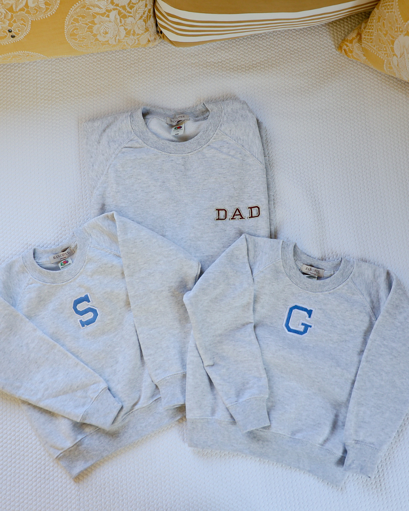 Sudadera personalizada niño inicial grande