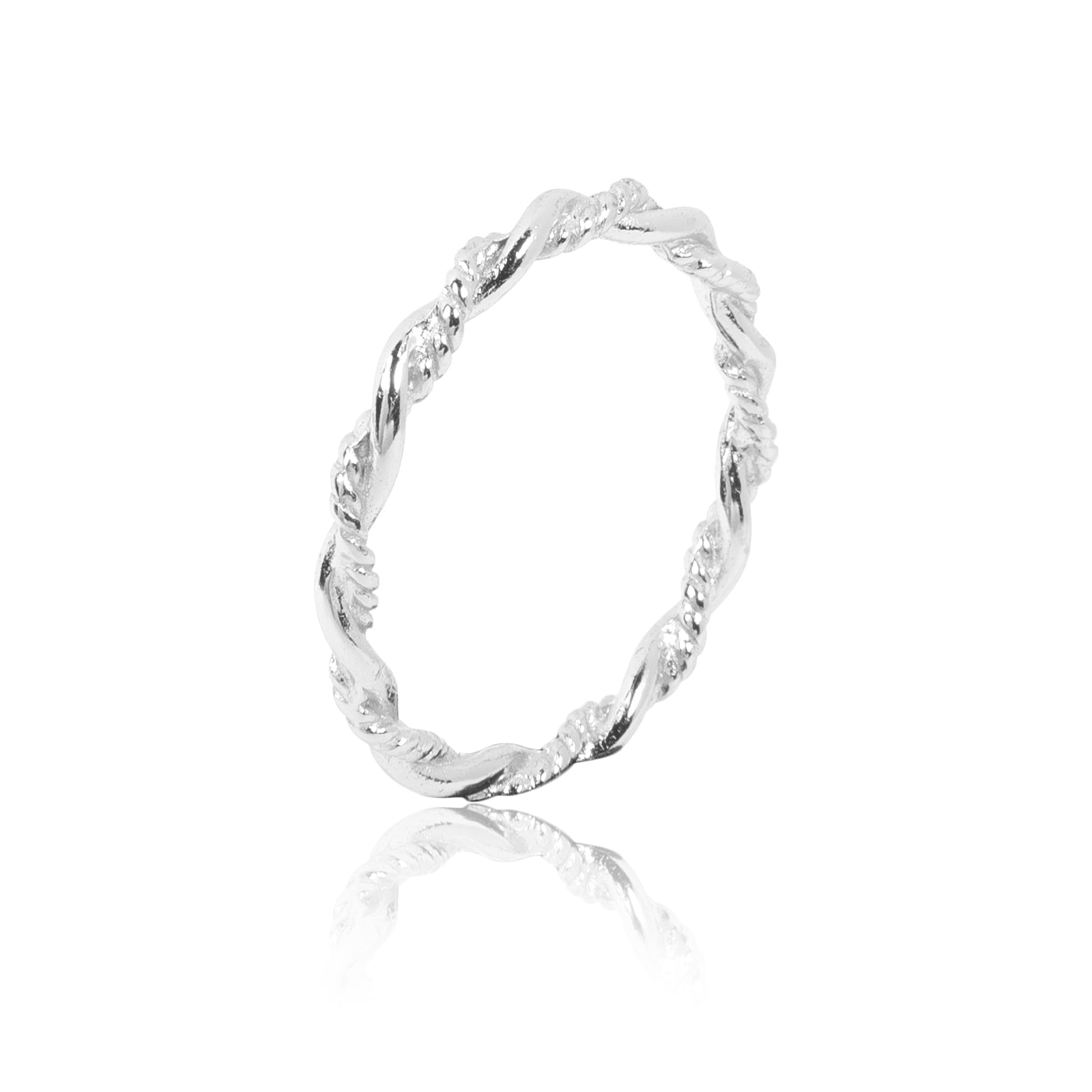 ANILLO TRENZADO SILVER