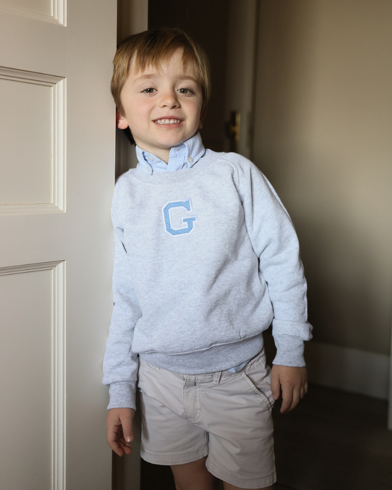 Pack Sudadera personalizada adulto + niño inicial grande