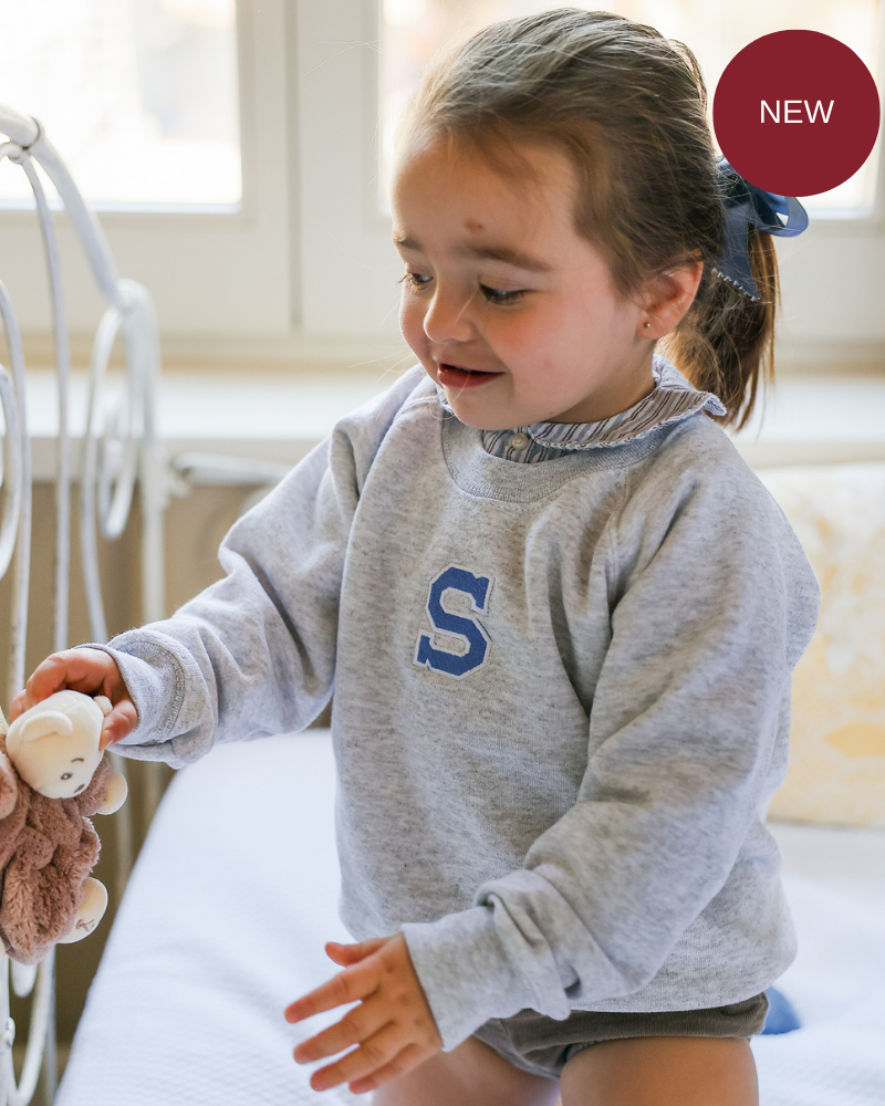 Pack Sudadera personalizada adulto + niño inicial grande