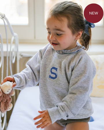 Personalized big initial boy sweatshirt