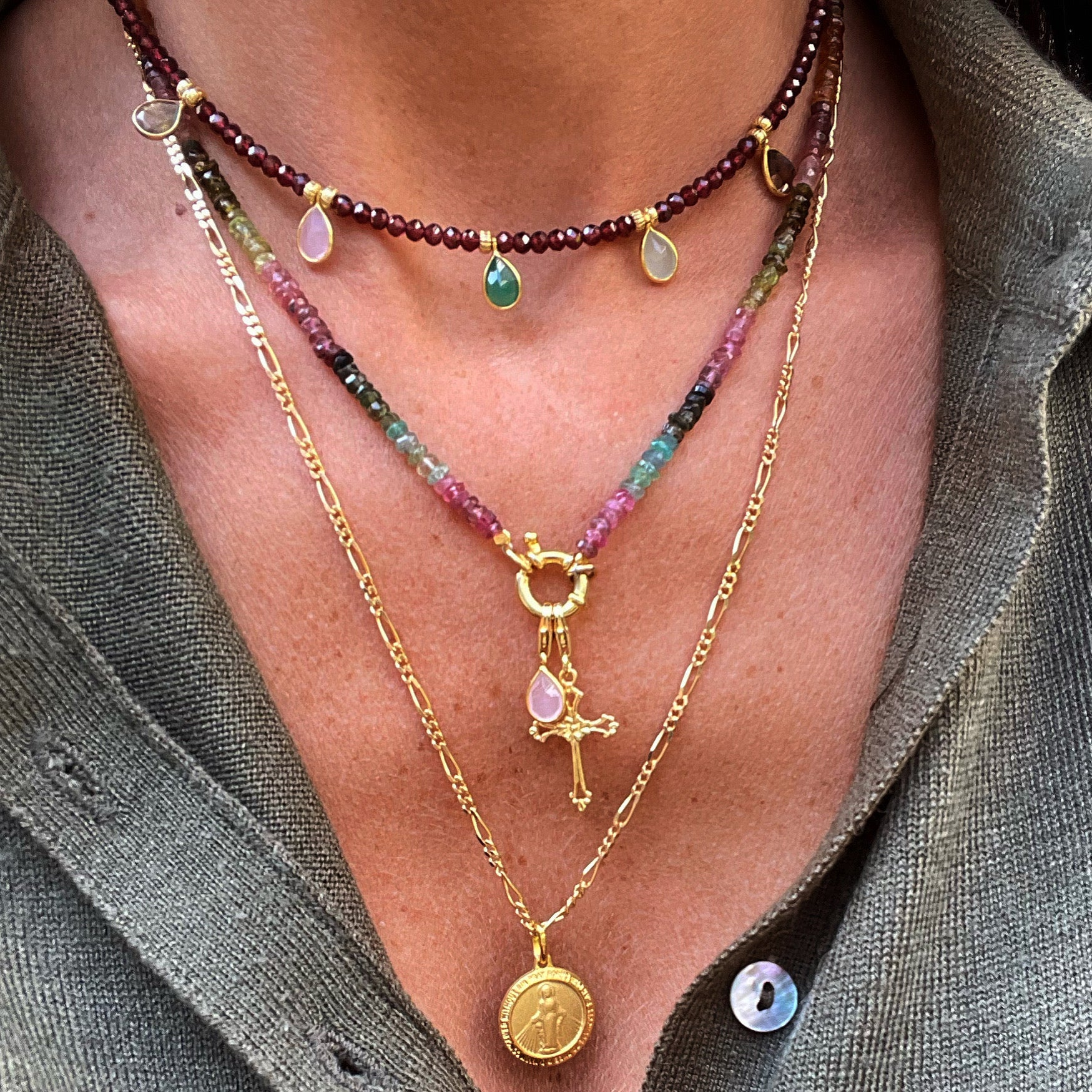 Our Lady Of The Miraculous Necklace Round our-lady-of-the-miraculous-necklace-round