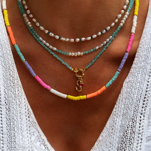 Color summer necklace
