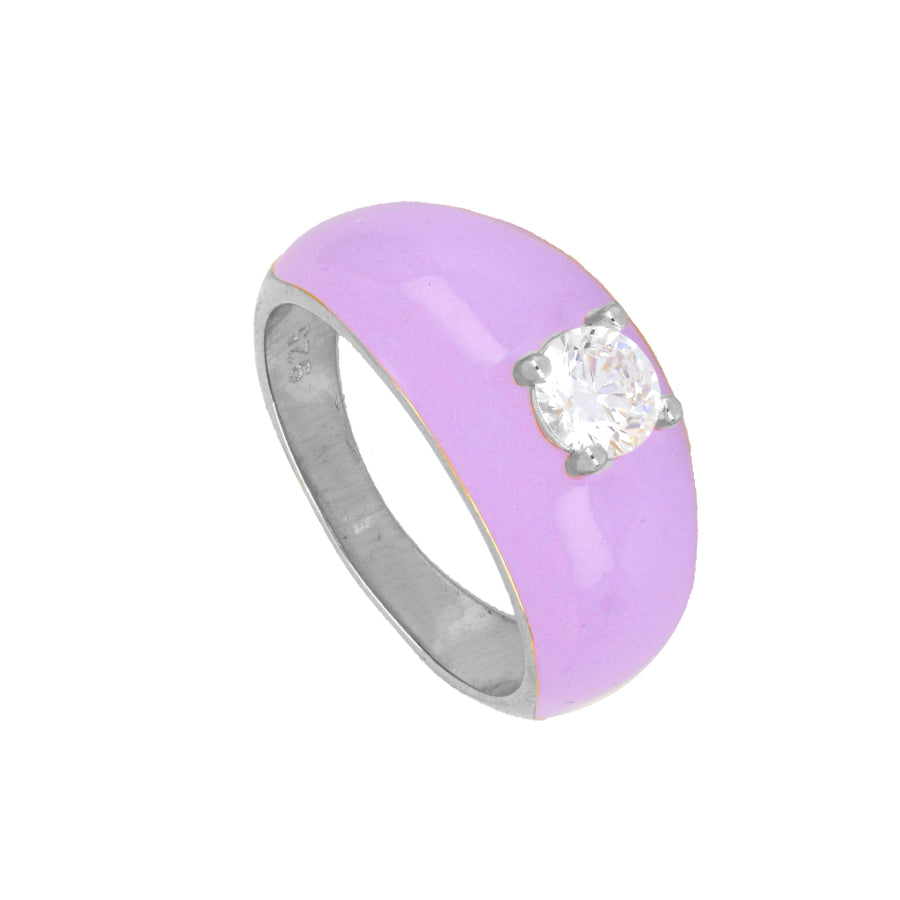 Anillo summer Big Lavanda Silver