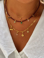 Collar Drops Granate de Mozambique