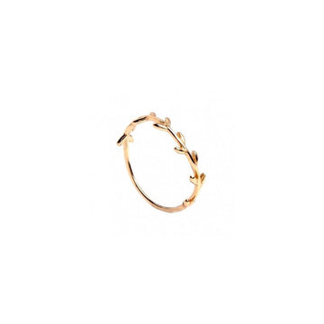 GOLD LEAVES RING