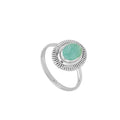 Anillo Amazonita Silver
