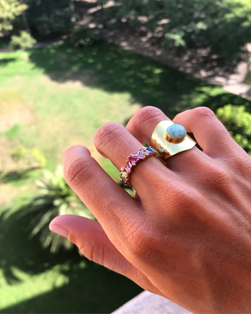 Iris Baguette Ring