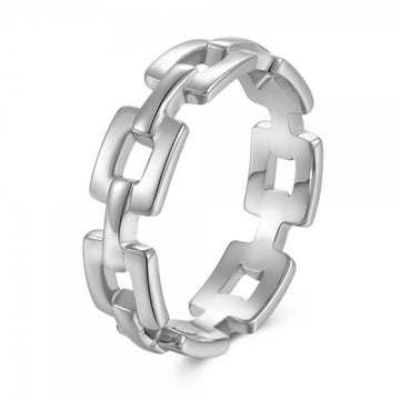 Silver Link Ring