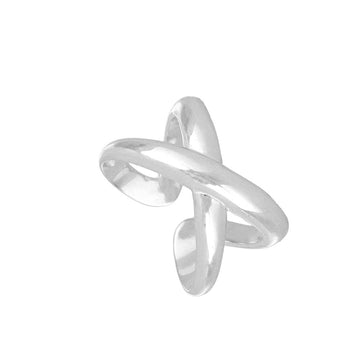 big cross silver ring