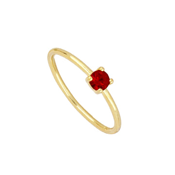 red zirconia ring