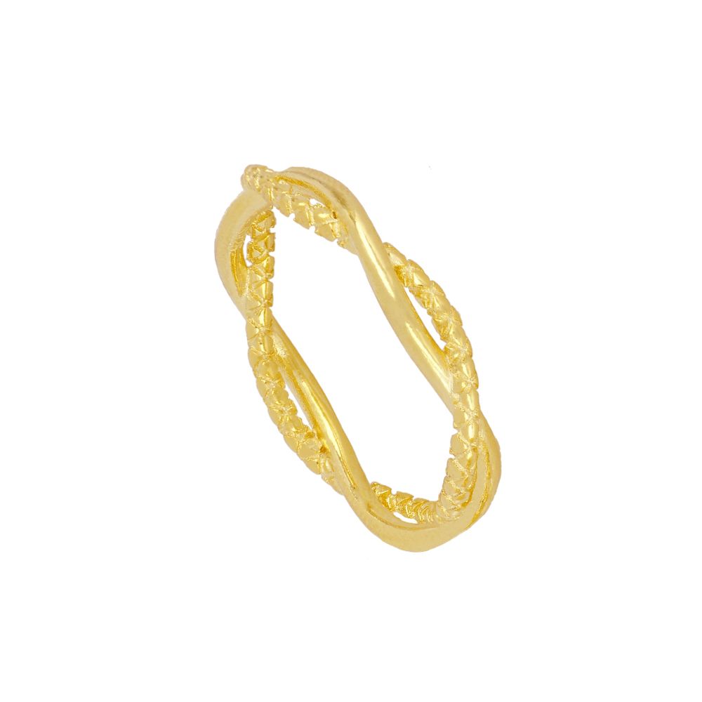 Anillo combi trenzado